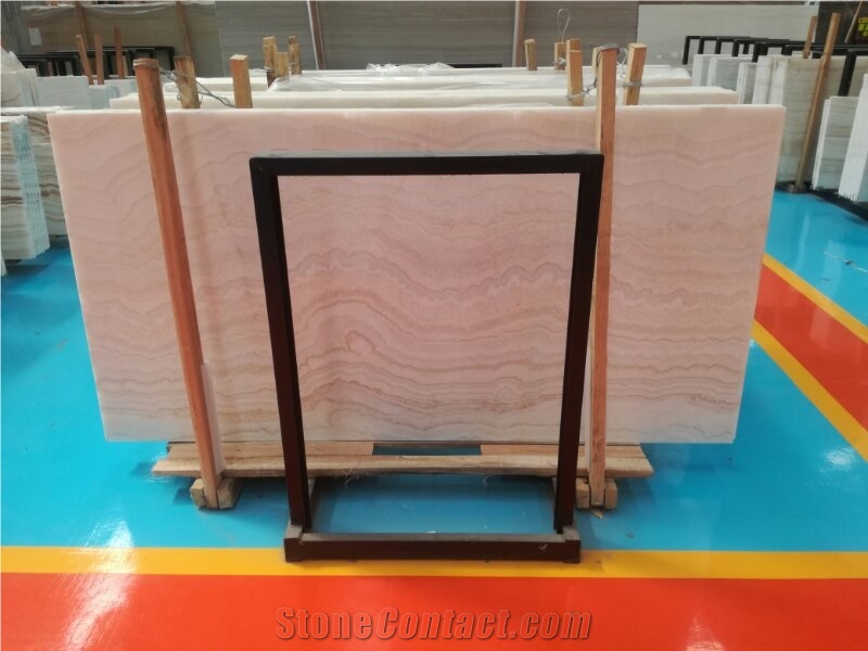 China Honey Onyx Beige Alabaster Slab Translucent
