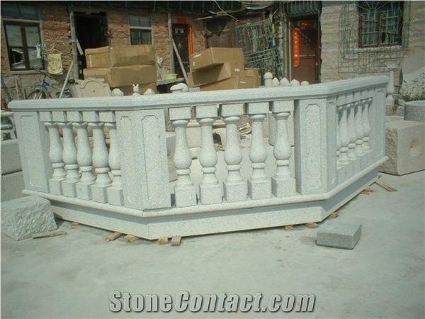 China White Granite Garden Fence / Balcony Fence