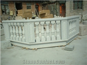 China White Granite Garden Fence / Balcony Fence