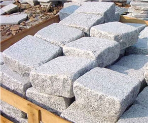 China White Grey Granite Bricks Cube Stone Pavers China White Grey Granite Bricks Cube Stone Pavers