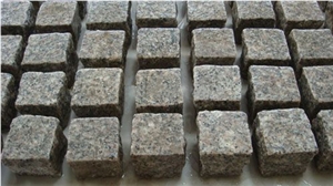 G654 Grey Granite Cobble Cube Stone Road Pavers
