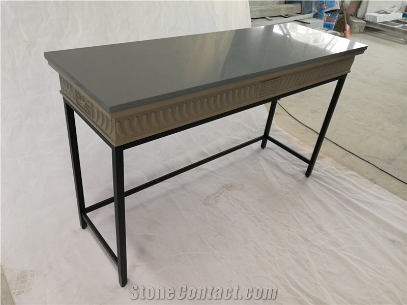 Grey Quartz Stone Solid Surafce Table Top