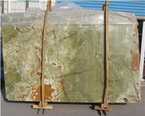 India Forest Green Onyx Slab