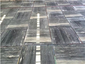 Italy Palissandro Blue Marble Slab Polished Tiles