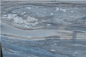 Italy Palissandro Blue Marble Slab Polished Tiles