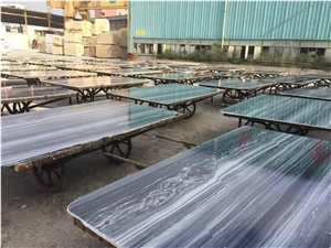 Italy Palissandro Blue Marble Slab Polished Tiles