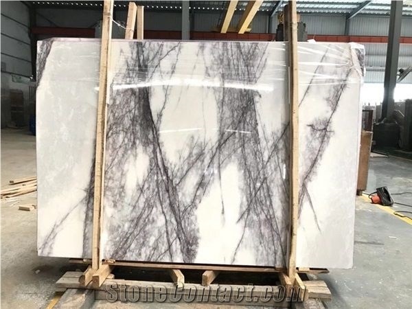 Milas Lilac Medium Marble Slabs Withh Heavily Vein