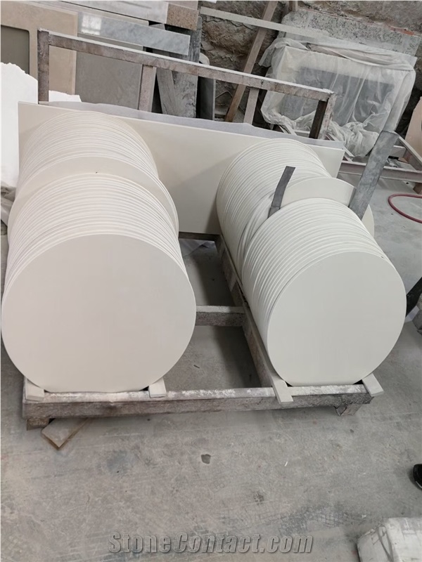 Pure White Quartz Stone Countertops / Table Top