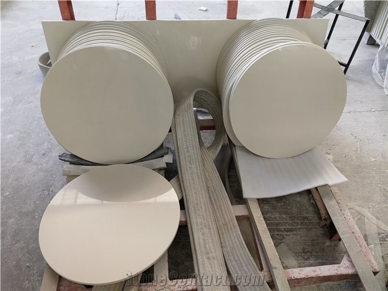 Pure White Quartz Stone Countertops / Table Top