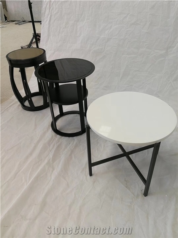 Pure White Quartz Stone Countertops / Table Top