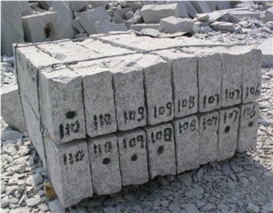 Split Face China White Granite Garden Curbs / Kerb