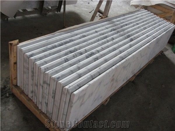 White Marble Villa Interior Stairs / Floor Step,Risers