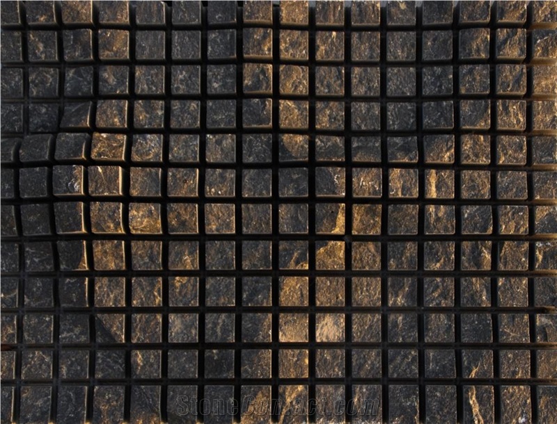Black Basalt Seesaw Split Building Stone