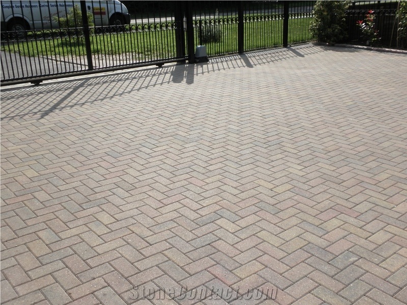 Kandla Grey Sandstone Ordinary Driveway Cobblestone, Pavers
