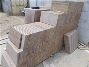 Rainbow Sandstone Honed Tiles