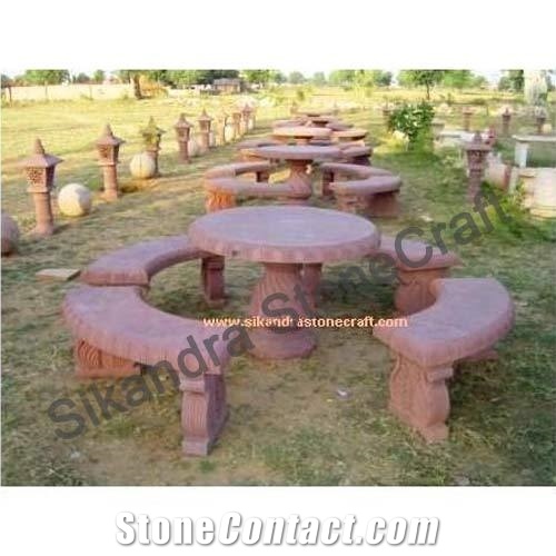 Stone Benches Patio Sets, Garden Table Sets