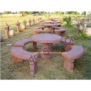 Stone Benches Patio Sets, Garden Table Sets