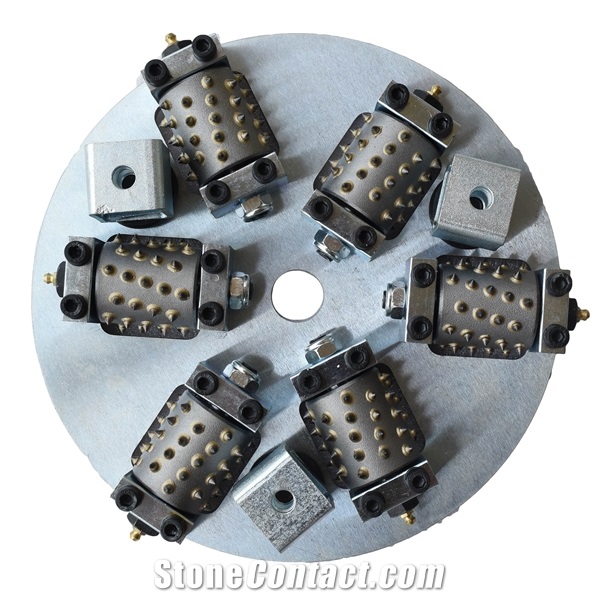 The 12 Inch Plate Bush Hammer with 6 Rollers