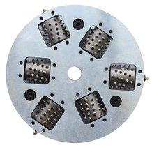 The 12 Inch Plate Bush Hammer with 6 Rollers