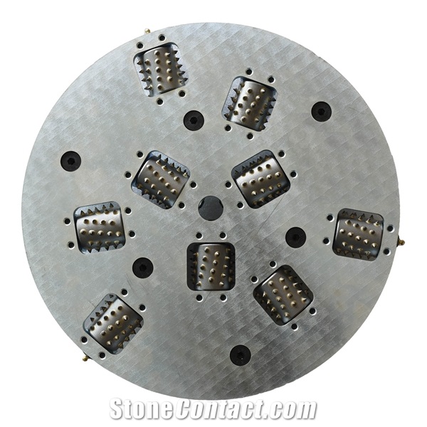 The 18 Inch 9 Roller Lichi Bush Hammer Tool - Bush Hammer Wheel