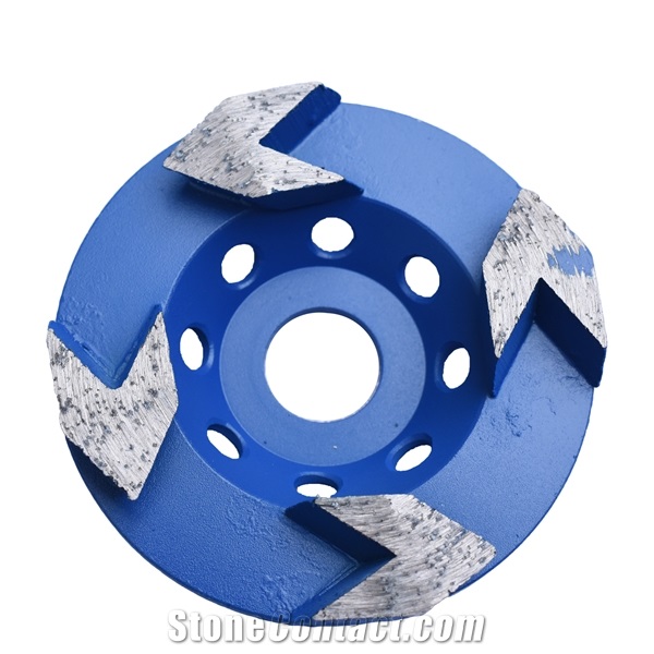 The 4 Inch 4 Arrow Segments Grinding Cup Wheel