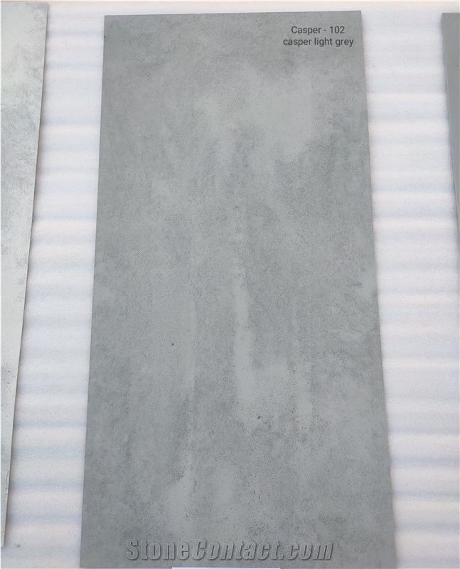Concrete Light Grey Flexible Stone Veneer Sheet
