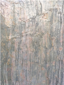 Forest Fire Slate Flexible Thin Stone Veneer Sheet