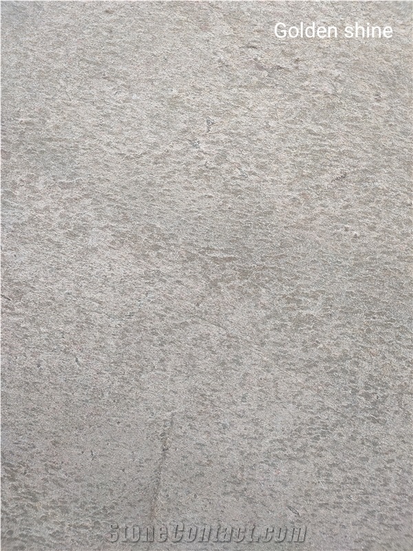 Golden Shine Slate Flexible Thin Stone Veneer Sheets