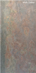 Multi Colour Slate Flexible Thin Stone Veneer Sheet