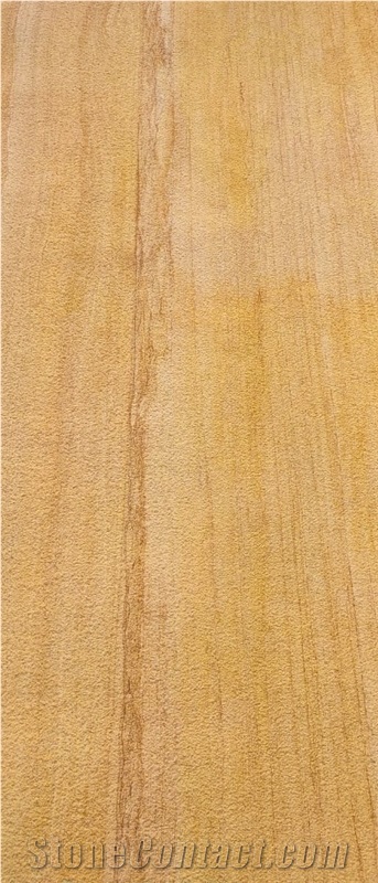 Teak Sandstone Flexible Thin Stone Veneer Sheet