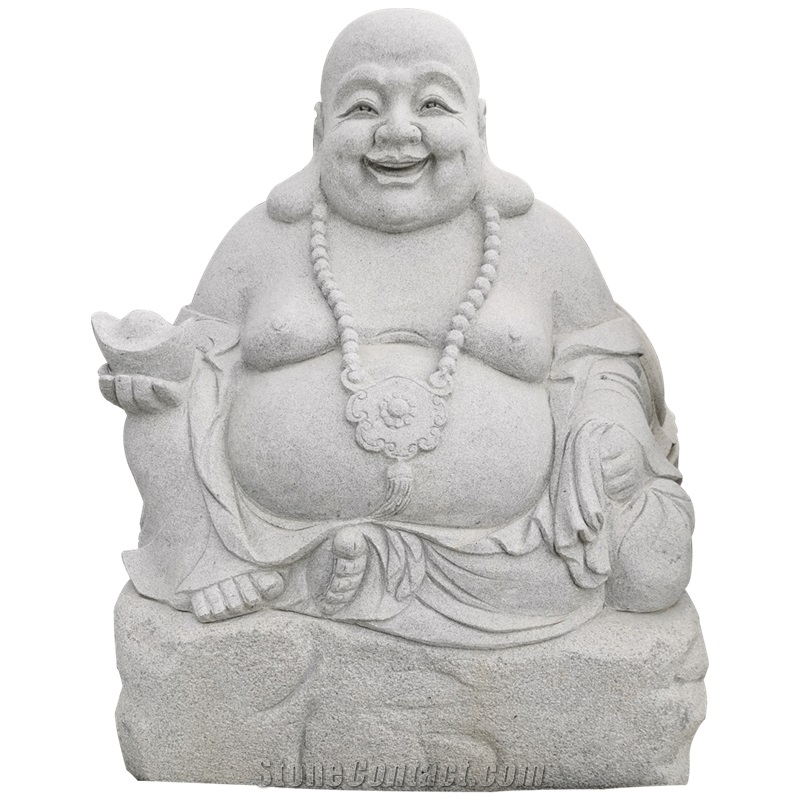 Chinese Handmade Stone Carving Of Buddha Statue