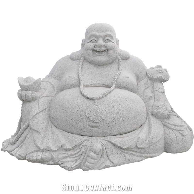 Chinese Handmade Stone Carving Of Buddha Statue