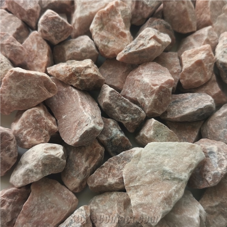 Chinese Hb-003 Deep Pink Pebble Gravel Stone