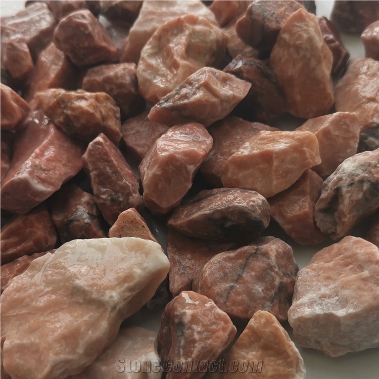 Chinese Hb-003 Deep Pink Pebble Gravel Stone