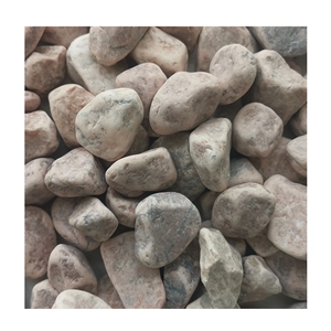 Chinese Hb-004 Deep Pink Pebble Ball Stone