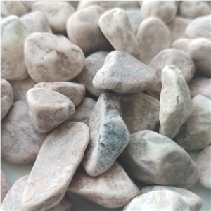 Chinese Hb-004 Deep Pink Pebble Ball Stone