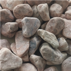 Chinese Hb-004 Deep Pink Pebble Ball Stone