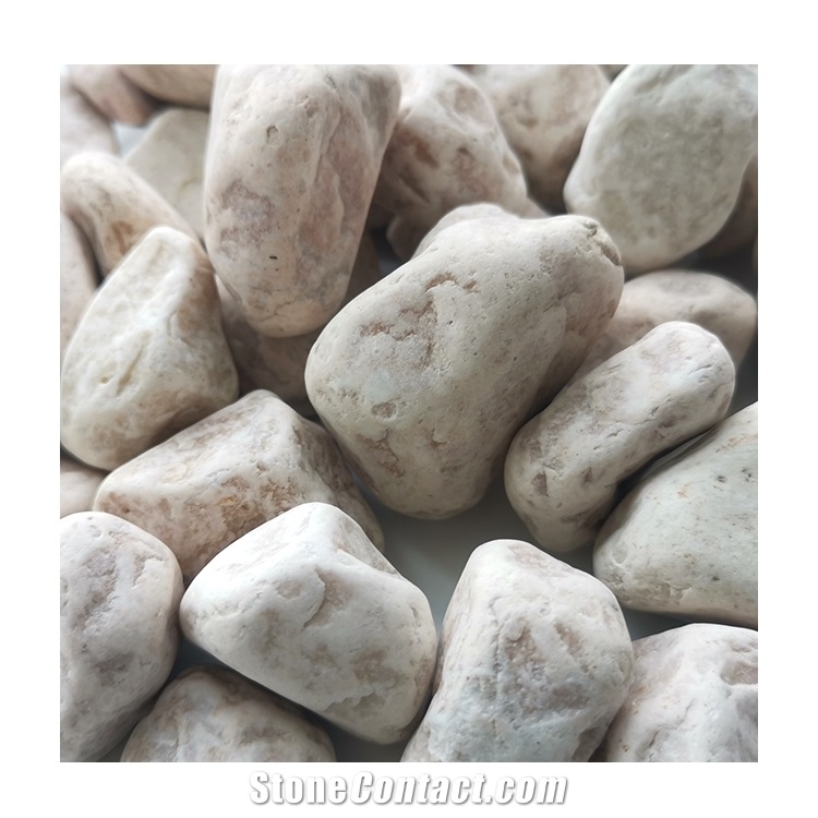 Chinese Hb-006 Light Pink Pebble Ball Stone