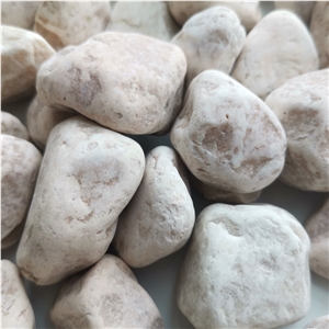 Chinese Hb-006 Light Pink Pebble Ball Stone