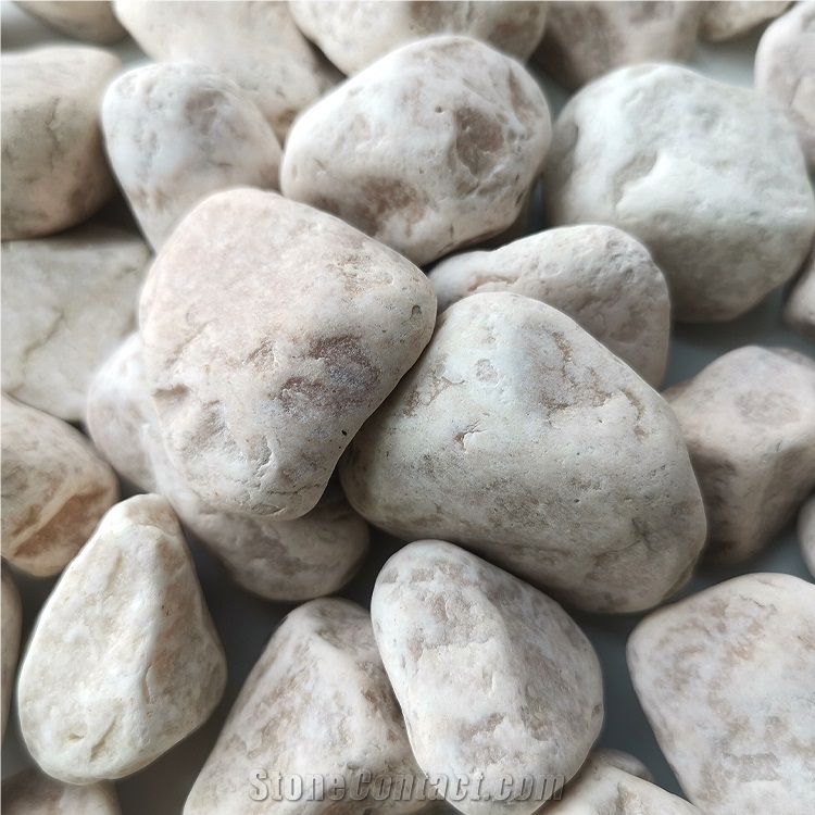 Chinese Hb-006 Light Pink Pebble Ball Stone