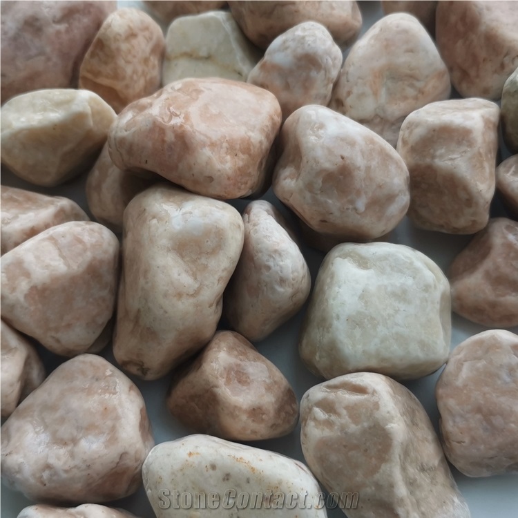 Chinese Hb-006 Light Pink Pebble Ball Stone