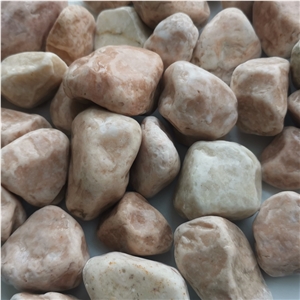 Chinese Hb-006 Light Pink Pebble Ball Stone