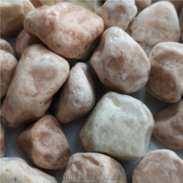 Chinese Hb-006 Light Pink Pebble Ball Stone