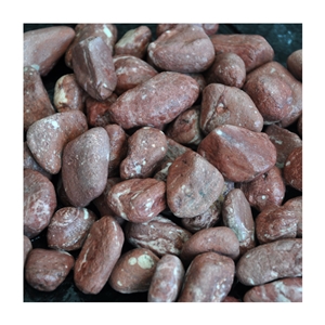 Gs-015 Chicken Blood Red Color Pebble Ball Stone