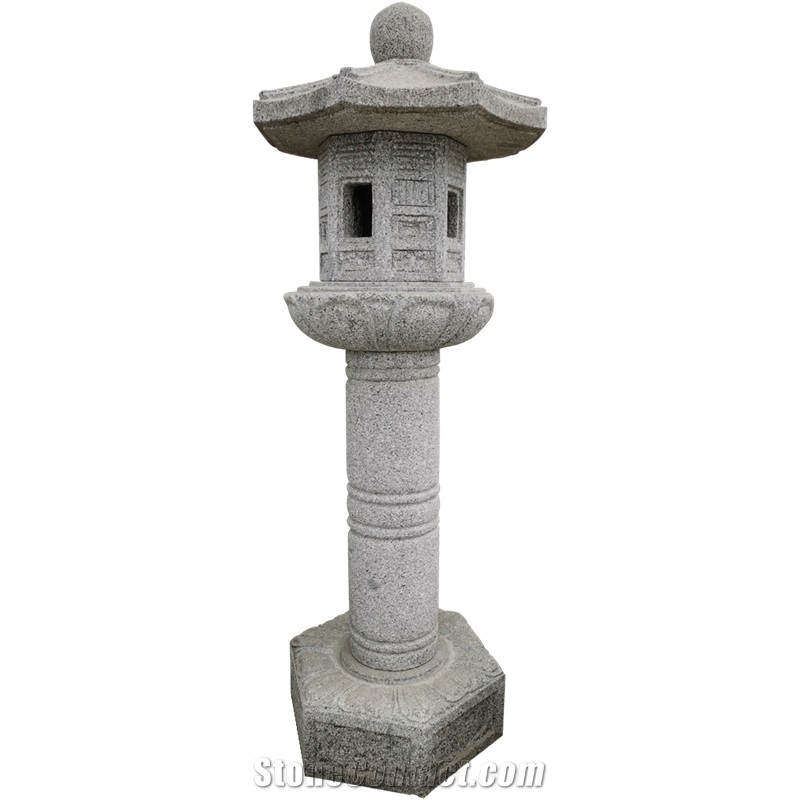 Hand-Made Japanese Style Stone Lighting Lantern