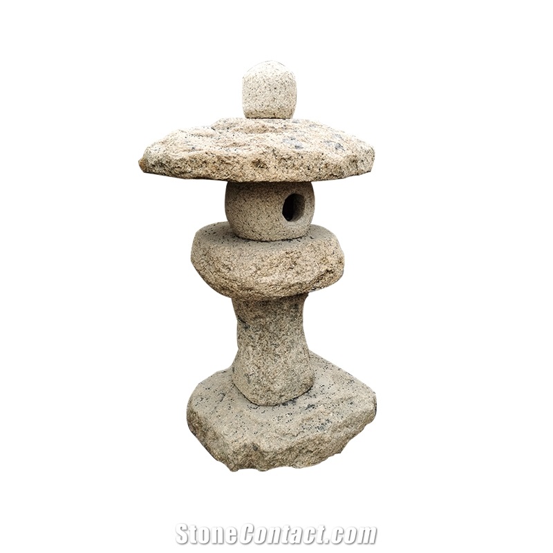 Hand-Made Japanese Style Stone Lighting Lantern