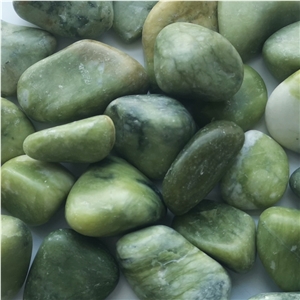 Hot Sale Dl-006 Green Pebble Polished Ball Stone