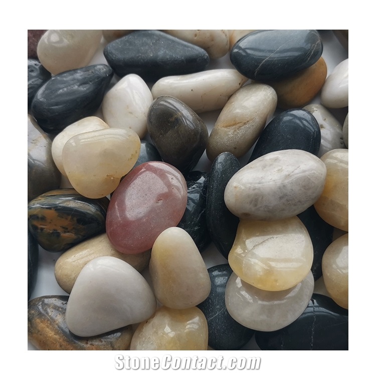 Nj-002 Mixed Pebble Polished Ball Stone
