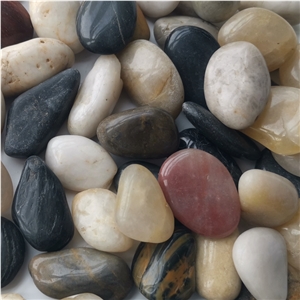 Nj-002 Mixed Pebble Polished Ball Stone