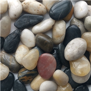 Nj-002 Mixed Pebble Polished Ball Stone